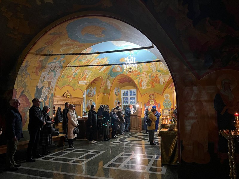 Богоявленский собор,Иркутск зимой